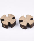 (WC6155) Wooden Beads, Cross, Tan Size: about 12.5mm long, 12.5mm wide (20 PCS) Wooden Beads, Cross, Tan Size: about 12.5mm long, 12.5mm wide, 4.5mm thick, hole: 1.8mm.
