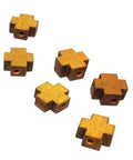 NATURAL Wooden Cross Slider Beads Wooden Cross Slider Beads