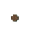 DARK BROWN Wooden Cross Slider Beads Wooden Cross Slider Beads
