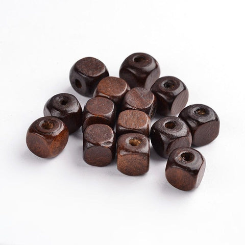 Wooden Cube Beads, 10mm Wooden Cube Beads, 10mm