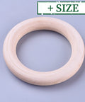 Wooden Linking Rings for Macrame, Khaki (5 PCS) Wooden Linking Rings for Macrame, Khaki (5 PCS)