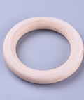 Wooden Linking Rings for Macrame, Khaki (5 PCS) Wooden Linking Rings for Macrame, Khaki (5 PCS)