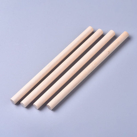 Wooden Sticks, Dowel Rods, Floral White :about 140mm Wooden Sticks, Dowel Rods, Floral White :about 140mm