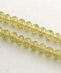 Yellow Gold Glass Crystals, 6x4mm Yellow Gold Glass Crystals, 6x4mm