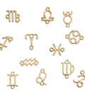 Zodiac signs Capricorn with 2 rings about 12-15MM Zodiac signs Capricorn with 2 rings about 12-15MM