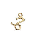 Zodiac signs Capricorn with 2 rings about 12-15MM Zodiac signs Capricorn with 2 rings about 12-15MM