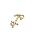 (GQZ7161E) SAGITTARIOUS Zodiac signs Capricorn with 2 rings about 12-15MM Zodiac signs Capricorn with 2 rings about 12-15MM